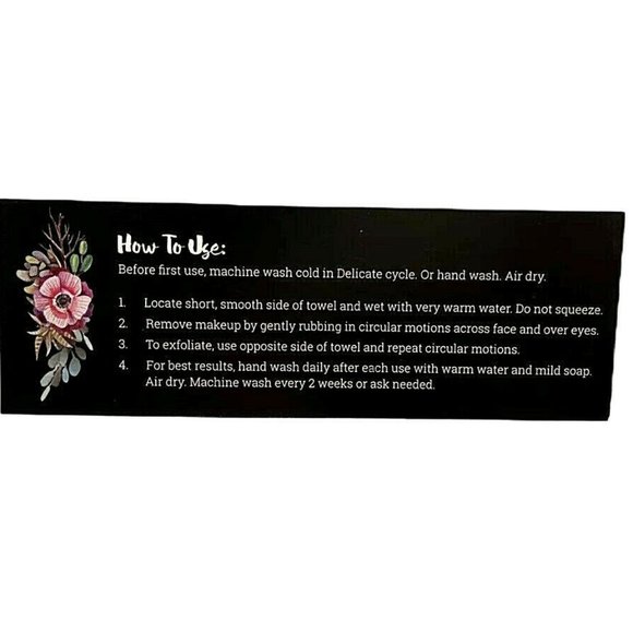 FRESH FACE Black Reusable Makeup Remover Towel - Picture 5 of 7